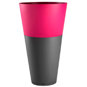 Pot Tokyo - Anthracite / Fuchsia - D.50 H.80 cm